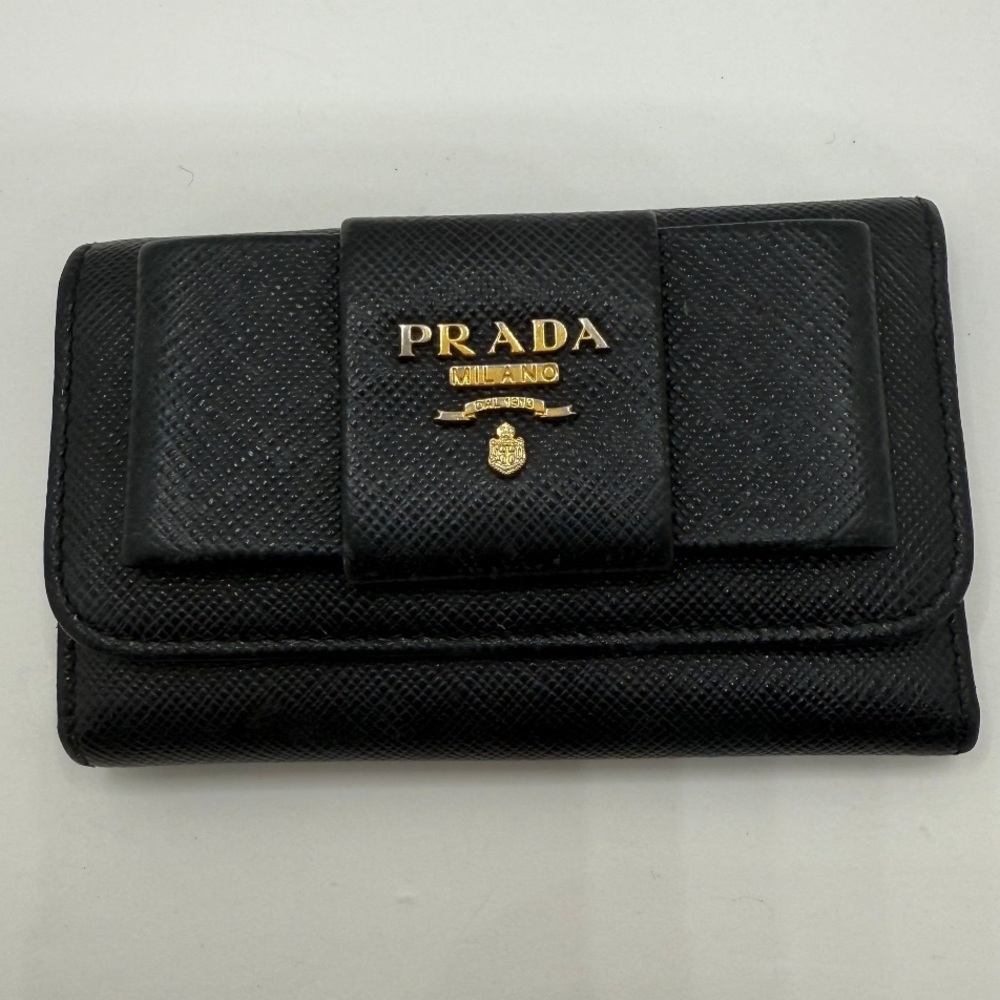 Prada Bow Key And Card Case